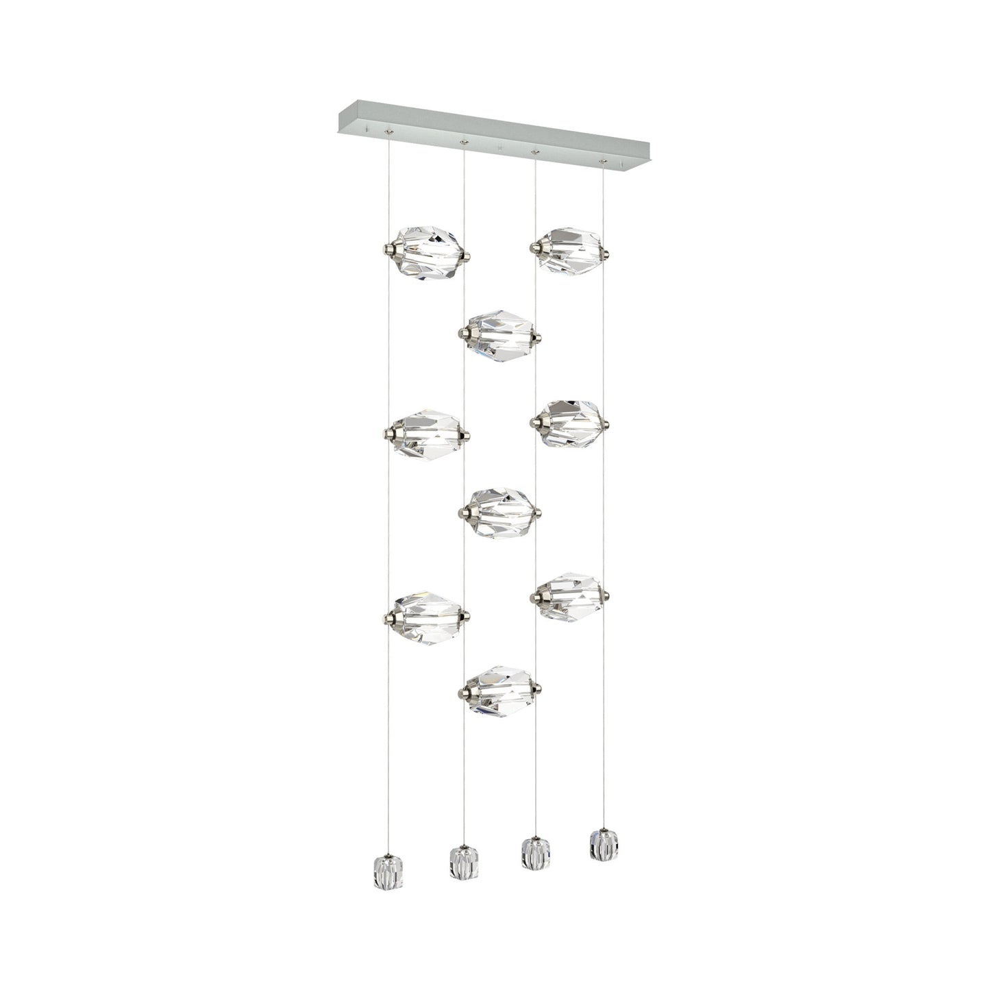 Gatsby LED Pendant Light in Vintage Platinum (9-Light).