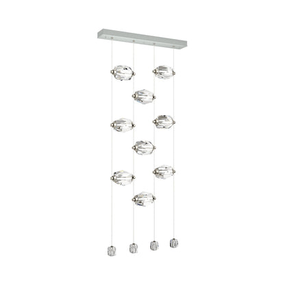 Gatsby LED Pendant Light in Vintage Platinum (9-Light).