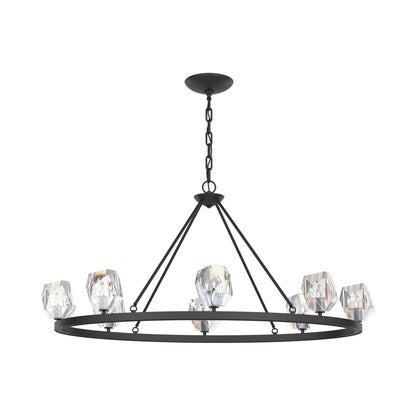Gatsby Round Chandelier in Black.