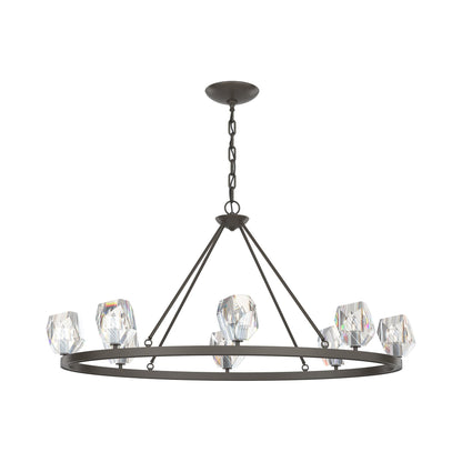 Gatsby Round Chandelier in Dark Smoke.