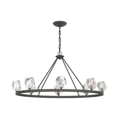 Gatsby Round Chandelier in Natural Iron.