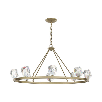 Gatsby Round Chandelier in Soft Gold.