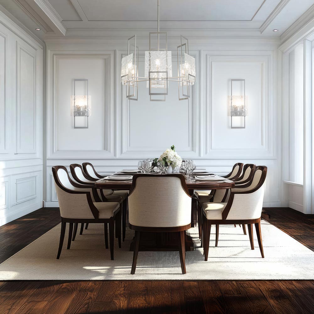 Geo Wall Light in dining room.