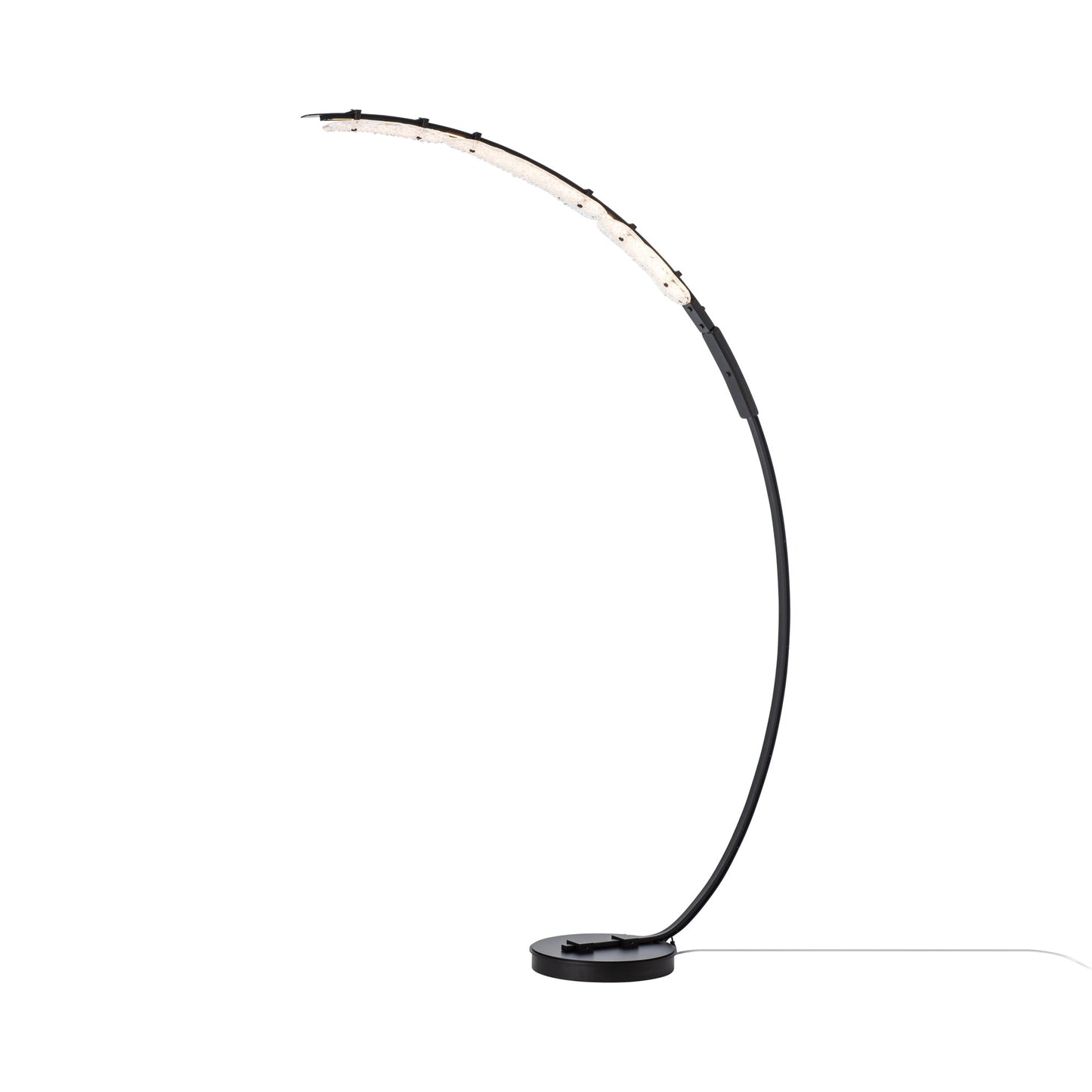 Glissade LED Arc Floor Lamp in Black.