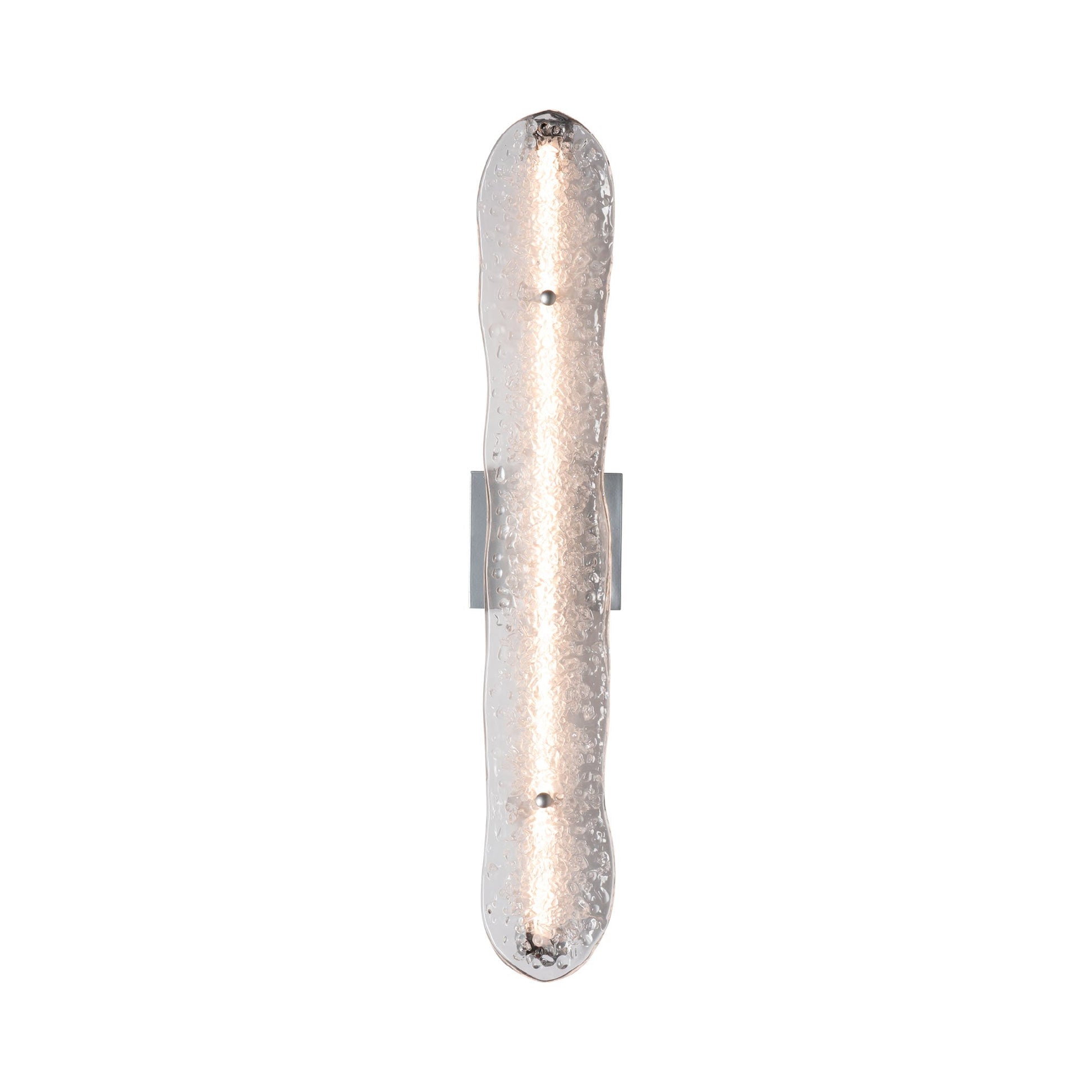 Glissade LED Bath Wall Light in Sterling.