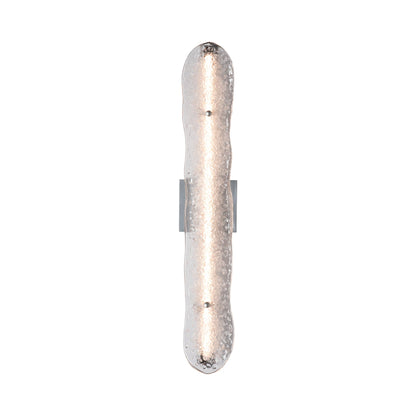 Glissade LED Bath Wall Light in Sterling.