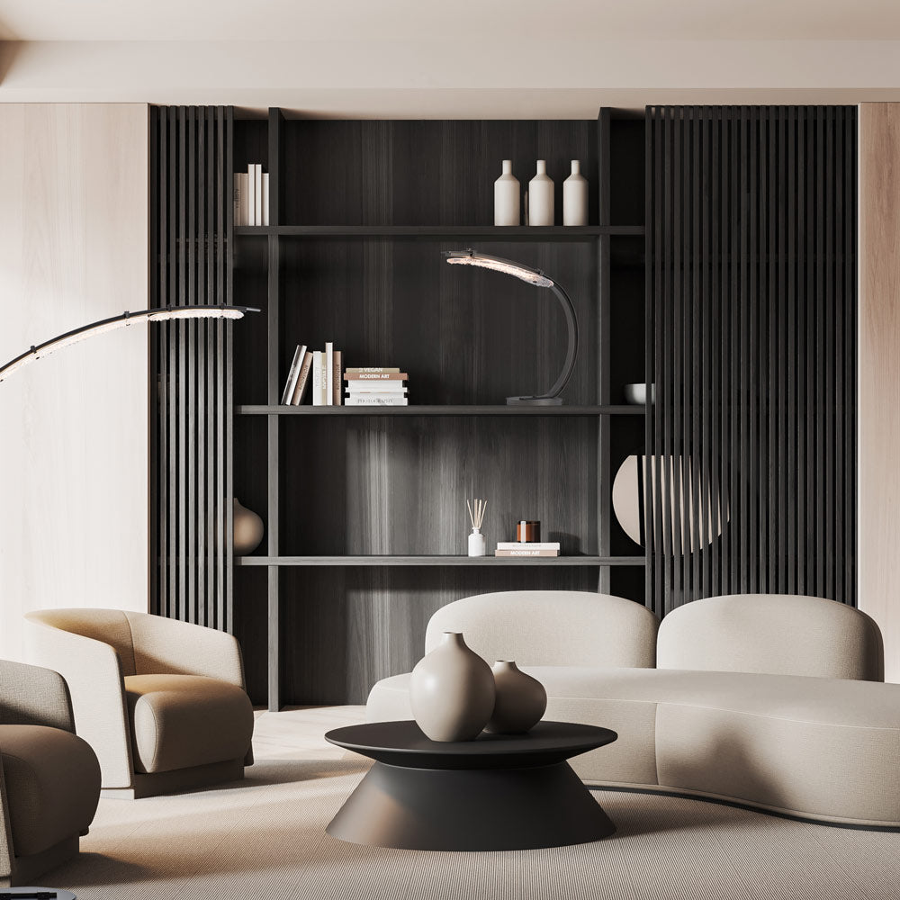 Glissade LED Table Lamp in living room.
