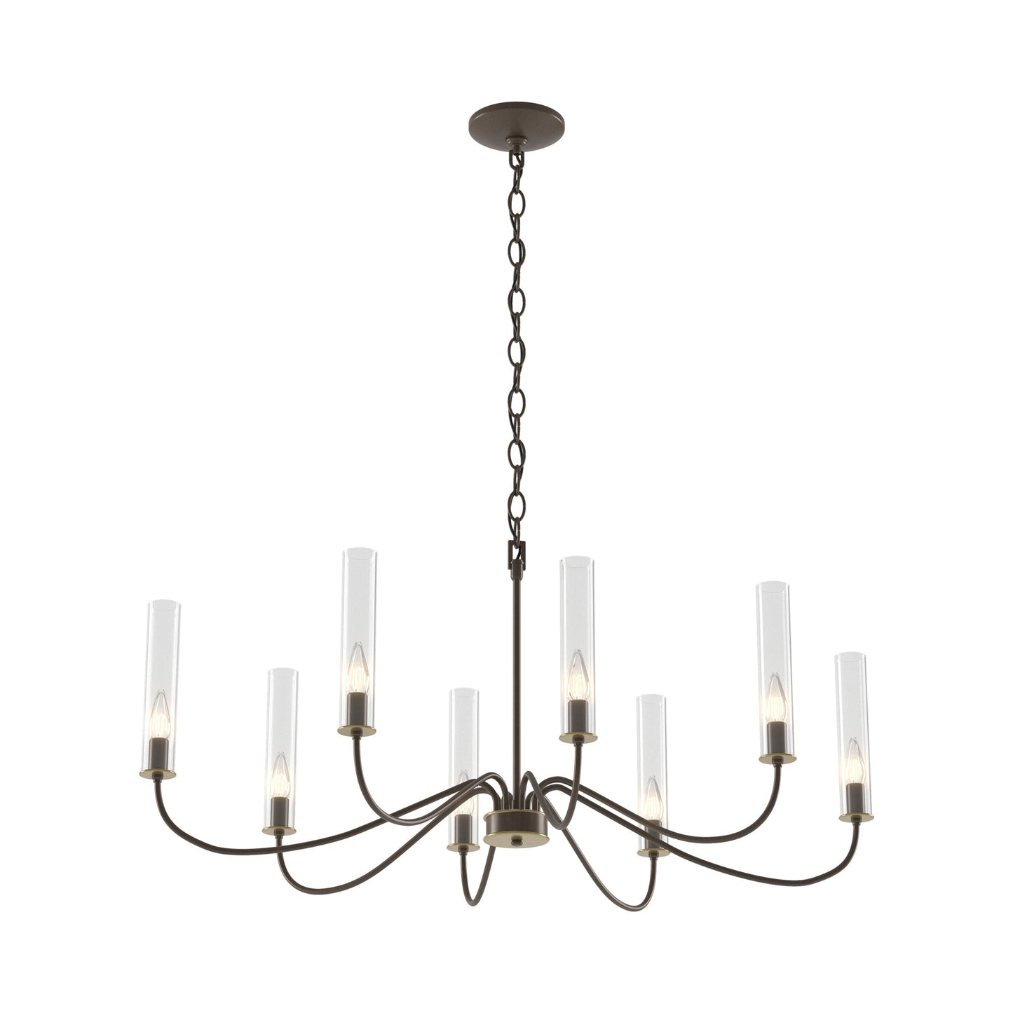 Grace Chandelier in Bronze.