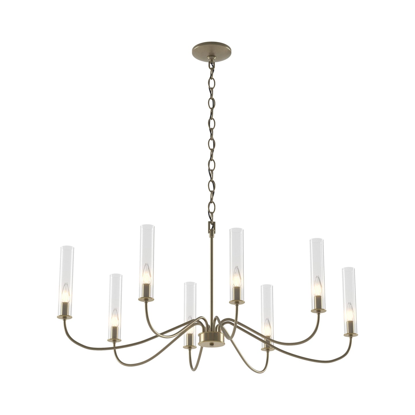 Grace Chandelier in Soft Gold.