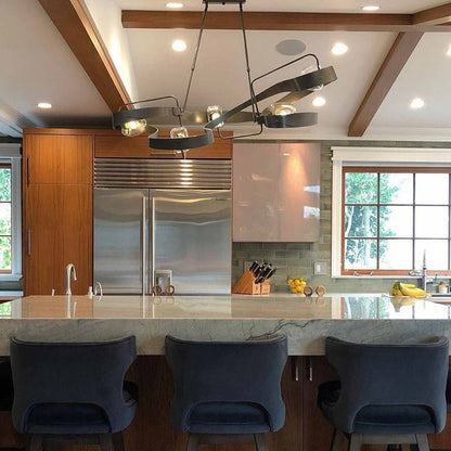 Graffiti Multi Light Pendant Light in dining room.