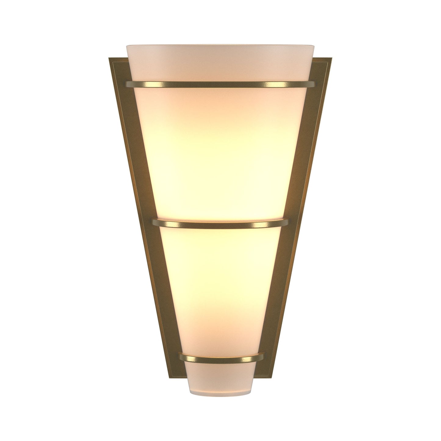 Half Cone Suspended in Modern Brass.
