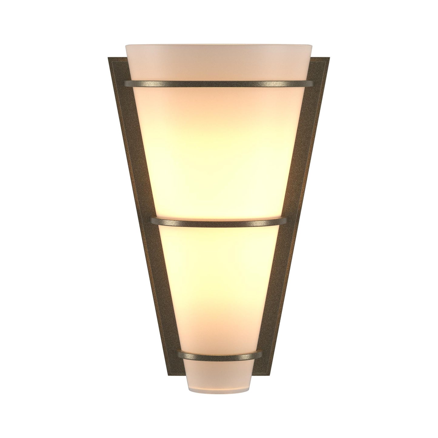 Half Cone Suspended in Soft Gold.