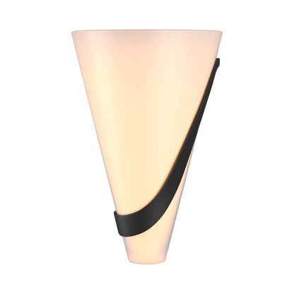 Half Cone Wall Light in Black (Right).