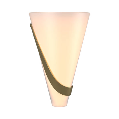 Half Cone Wall Light in Modern Brass (Left).
