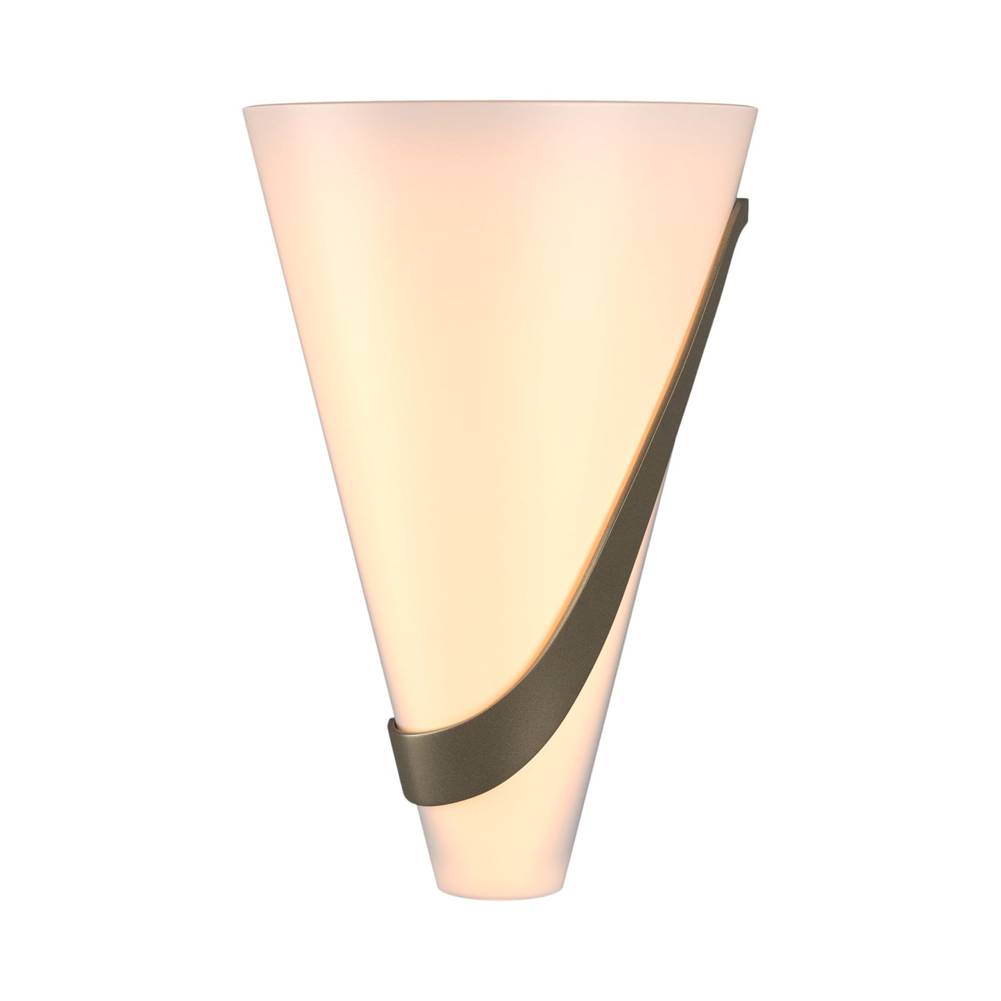 Half Cone Wall Light in Soft Gold (Right).