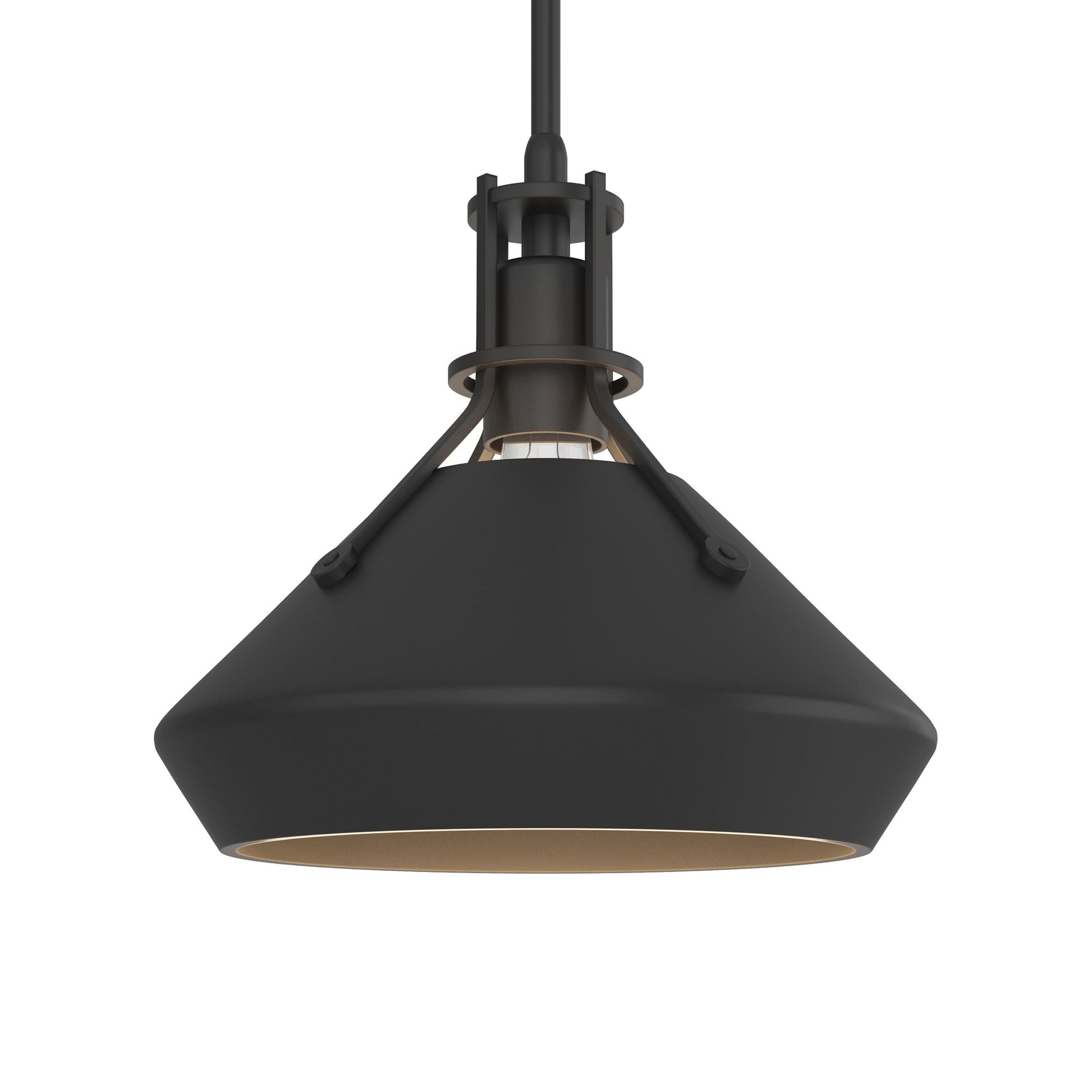 Henry Chamfer Pendant Light in Black/Black.
