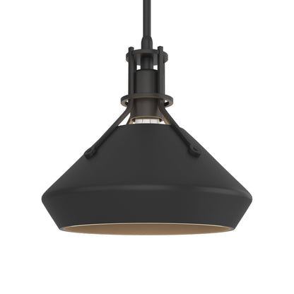 Henry Chamfer Pendant Light in Black/Black.