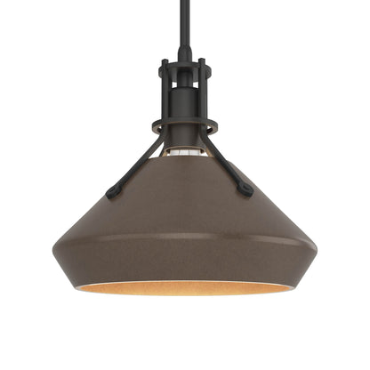Henry Chamfer Pendant Light in Black/Bronze.