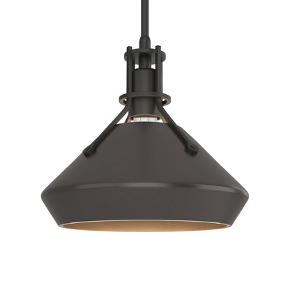 Henry Chamfer Pendant Light in Black/Oil Rubbed Bronze.