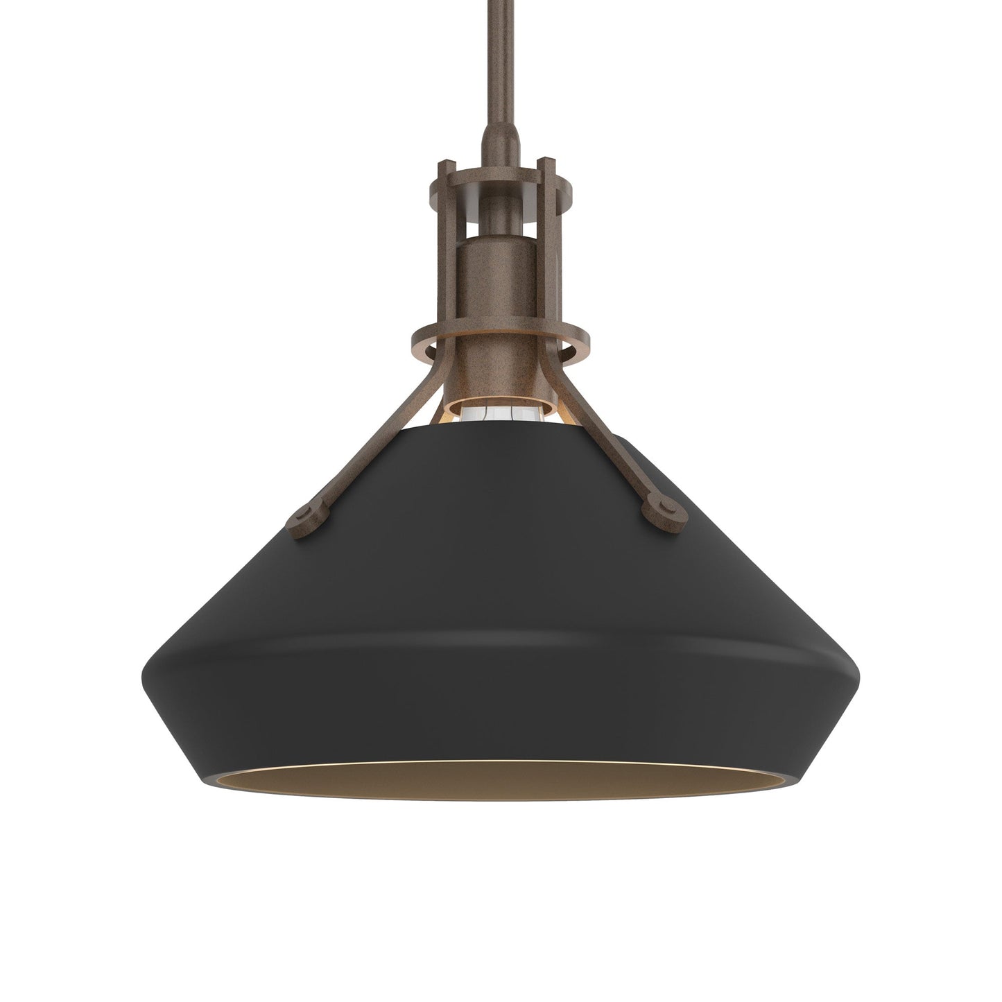 Henry Chamfer Pendant Light in Bronze/Black.