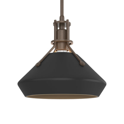 Henry Chamfer Pendant Light in Bronze/Black.
