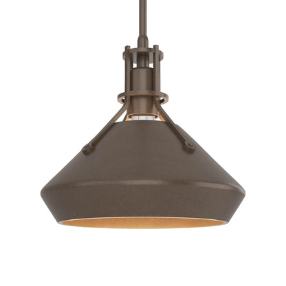 Henry Chamfer Pendant Light in Bronze/Bronze.