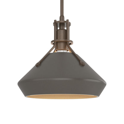 Henry Chamfer Pendant Light in Bronze/Dark Smoke.