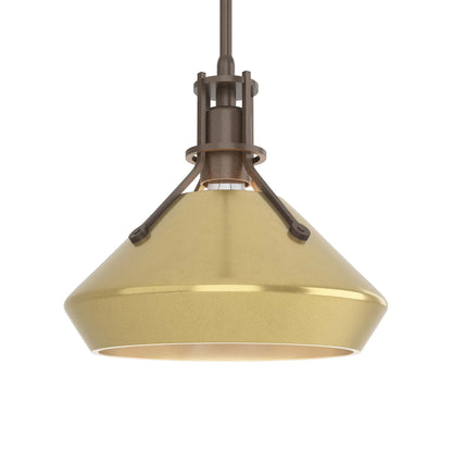 Henry Chamfer Pendant Light in Bronze/Modern Brass.
