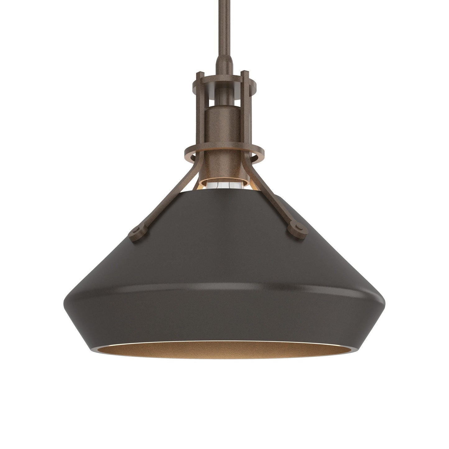 Henry Chamfer Pendant Light in Bronze/Oil Rubbed Bronze.
