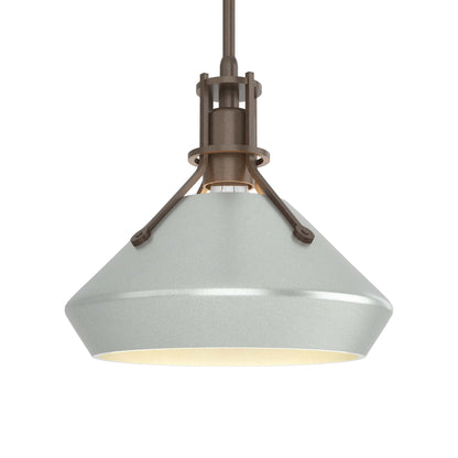Henry Chamfer Pendant Light in Bronze/Vintage Platinum.