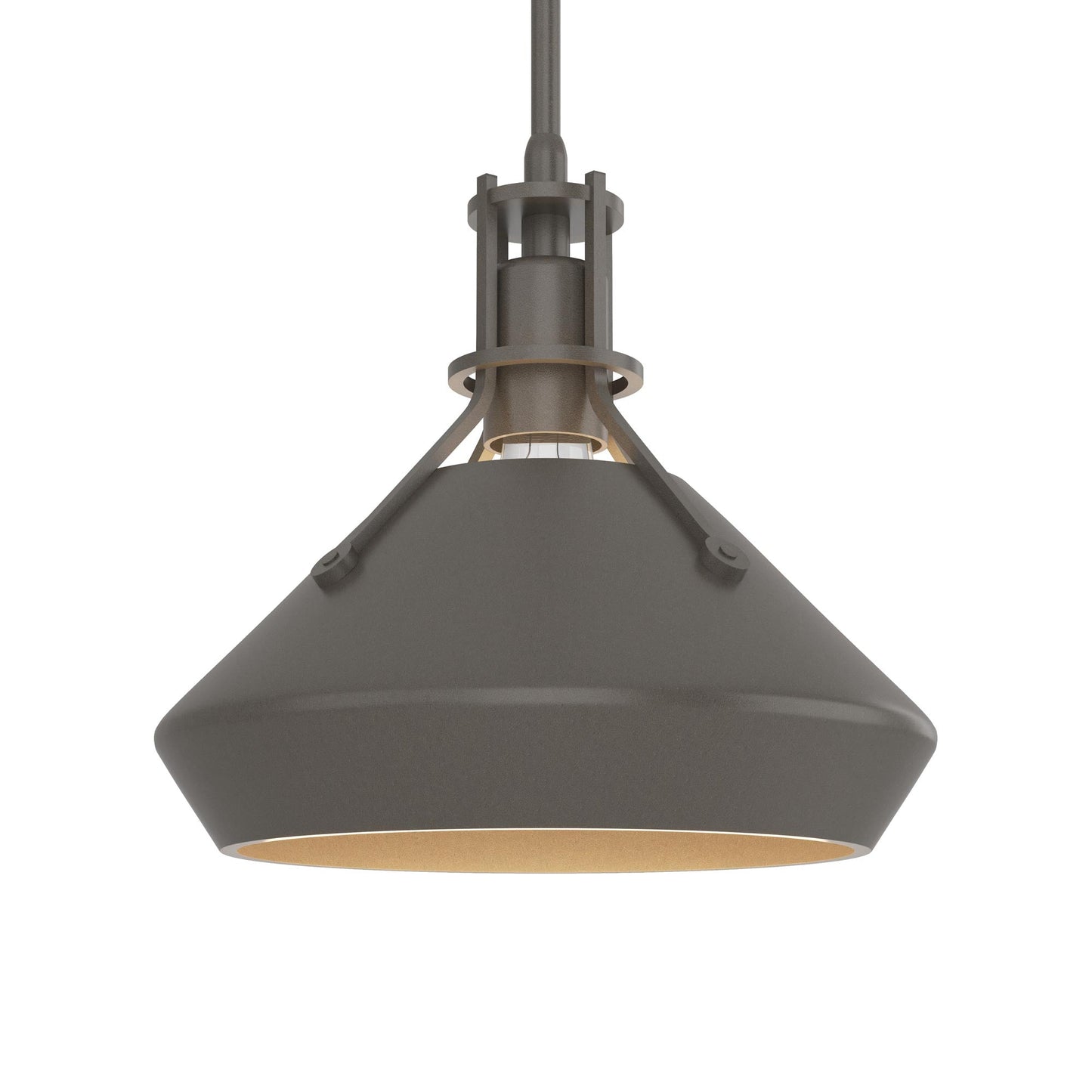 Henry Chamfer Pendant Light in Dark Smoke/Dark Smoke.