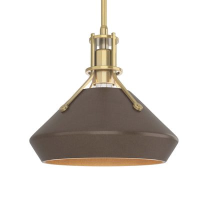 Henry Chamfer Pendant Light in Modern Brass/Bronze.