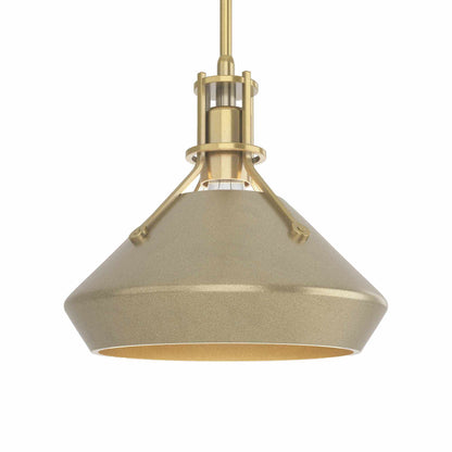 Henry Chamfer Pendant Light in Modern Brass/Soft Gold.