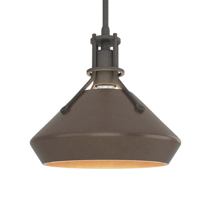 Henry Chamfer Pendant Light in Natural Iron/Bronze.