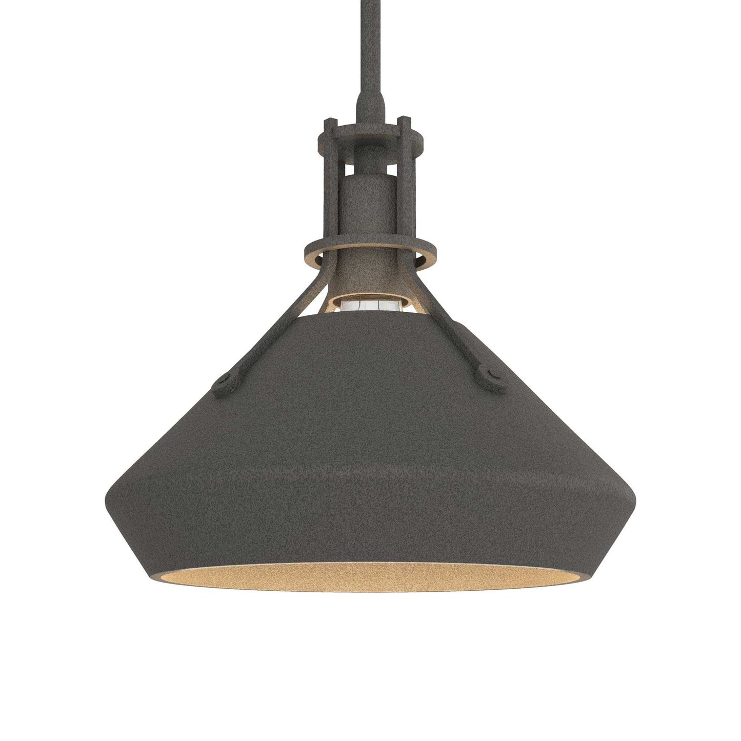 Henry Chamfer Pendant Light in Natural Iron/Natural Iron.
