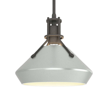 Henry Chamfer Pendant Light in Natural Iron/Vintage Platinum.