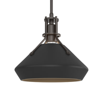 Henry Chamfer Pendant Light in Oil Rubbed Bronze/Black.