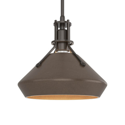 Henry Chamfer Pendant Light in Oil Rubbed Bronze/Bronze.