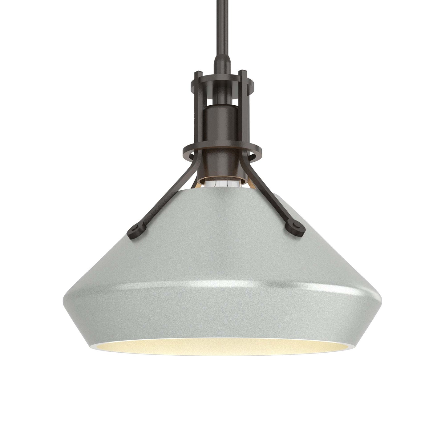 Henry Chamfer Pendant Light in Oil Rubbed Bronze/Vintage Platinum.