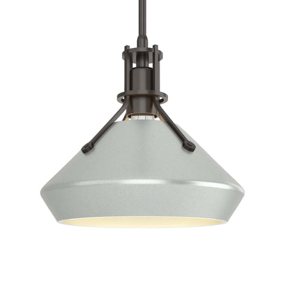 Henry Chamfer Pendant Light in Oil Rubbed Bronze/Vintage Platinum.
