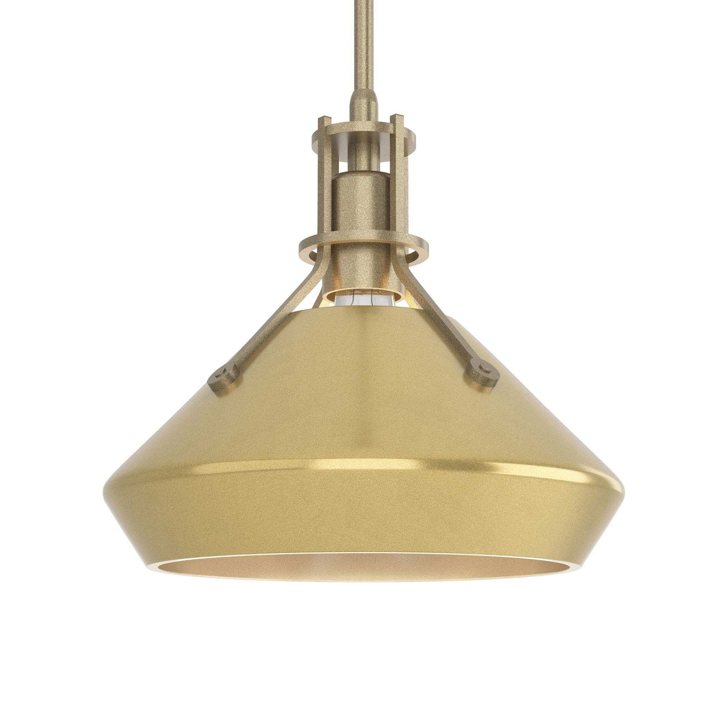 Henry Chamfer Pendant Light in Soft Gold/Modern Brass.