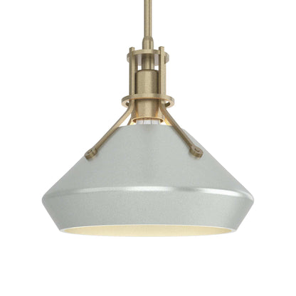 Henry Chamfer Pendant Light in Soft Gold/Vintage Platinum.