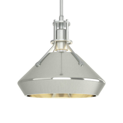 Henry Chamfer Pendant Light in Vintage Platinum/Sterling.