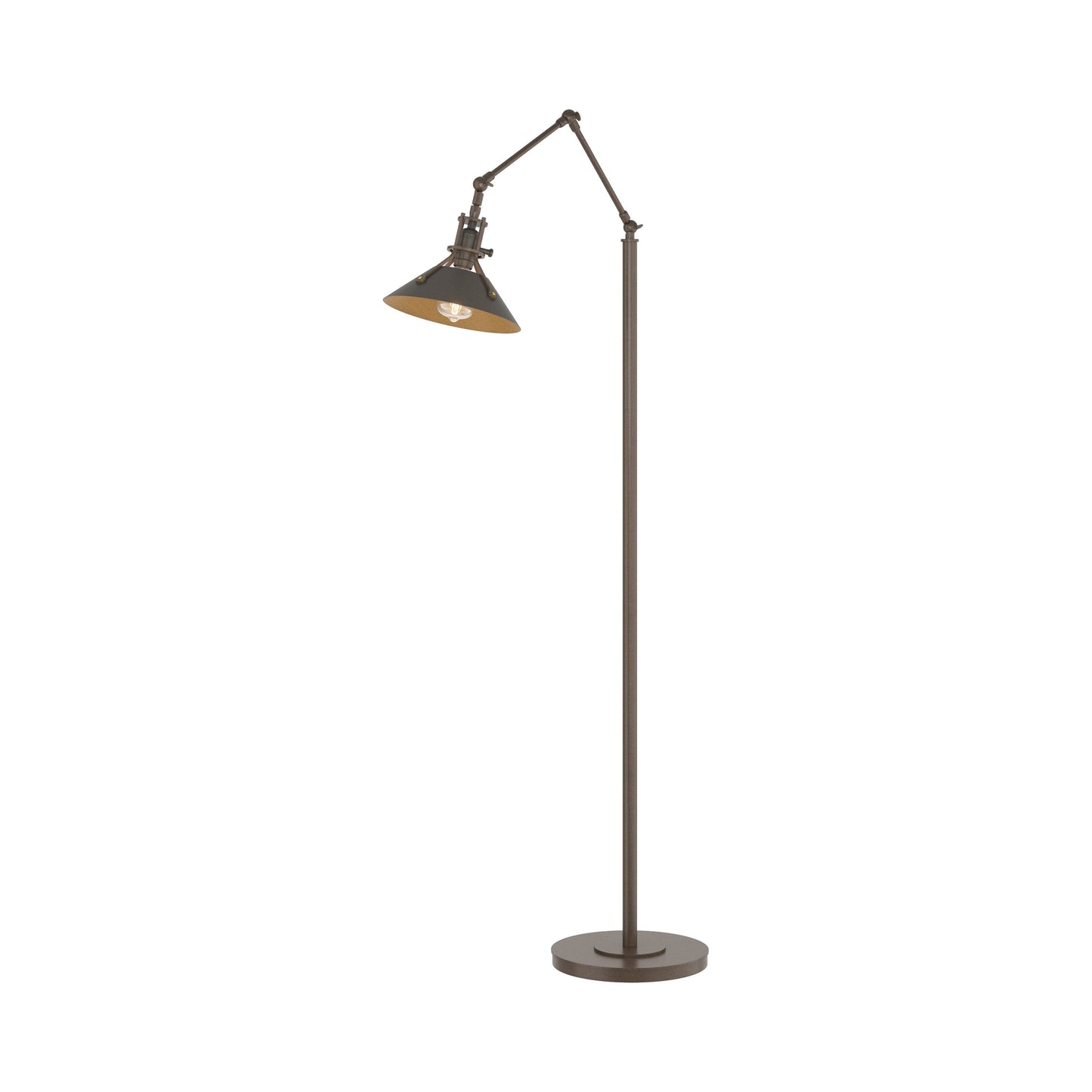 Henry Floor Lamp in Bronze/Dark Smoke.