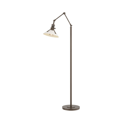 Henry Floor Lamp in Bronze/White.