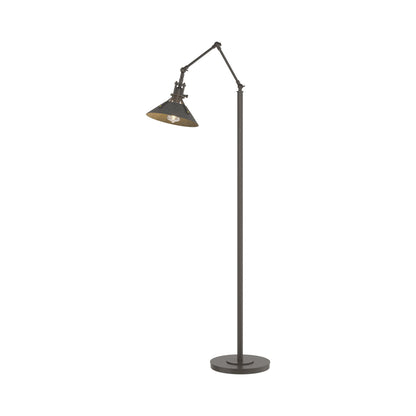 Henry Floor Lamp in Dark Smoke/Natural Iron.