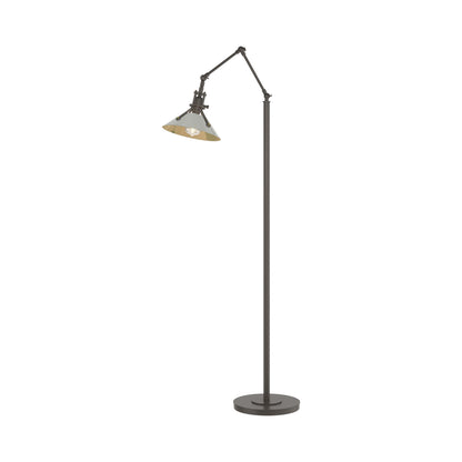 Henry Floor Lamp in Dark Smoke/Sterling.