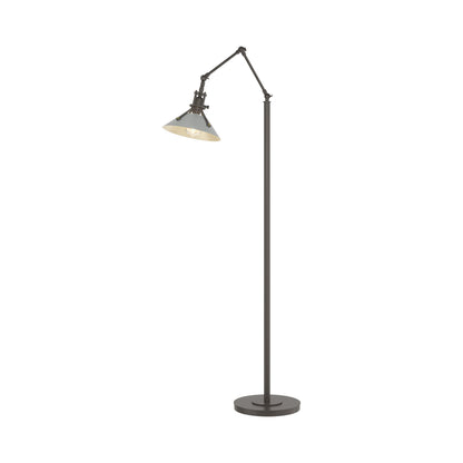 Henry Floor Lamp in Dark Smoke/Vintage Platinum.