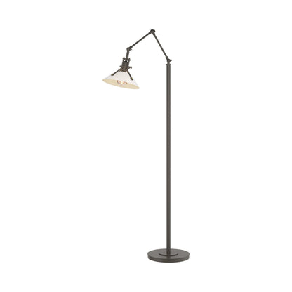 Henry Floor Lamp in Dark Smoke/White.