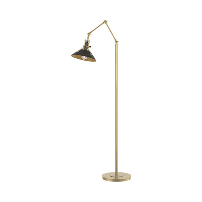 Henry Floor Lamp in Modern Brass/Black.